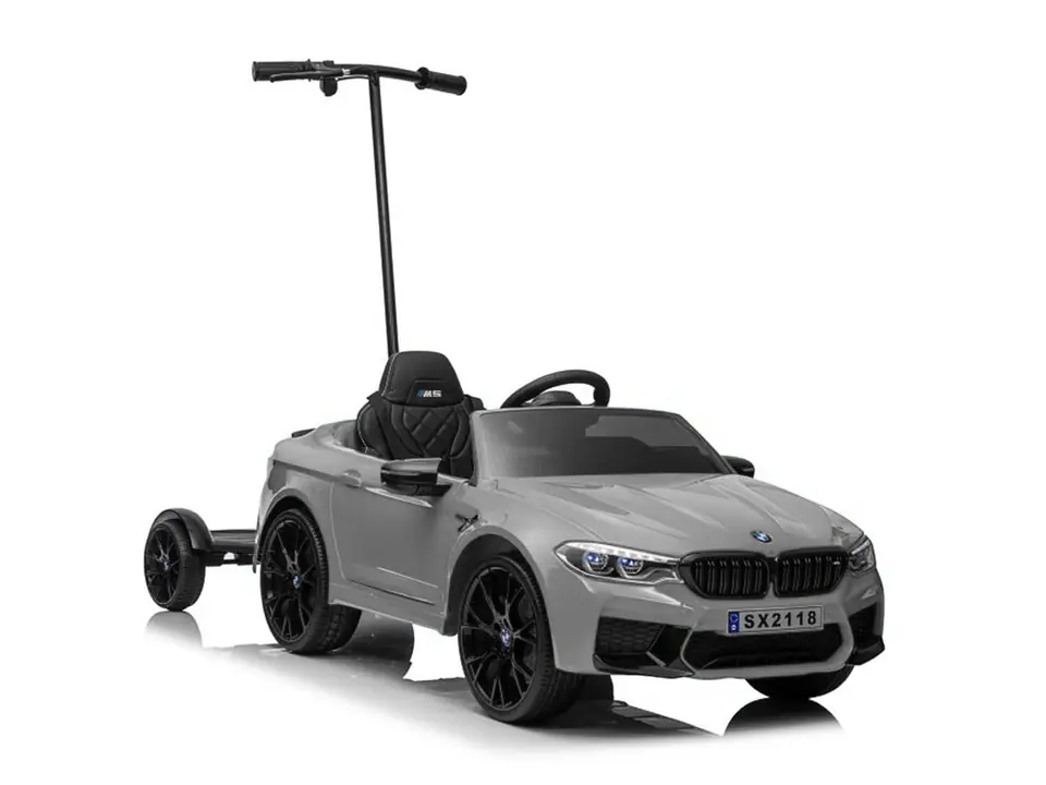 Auto Na Akumulator BMW M5 Z Platformą Dla Rodzica Srebrne Lakierowane w sklepie Wasserman.eu