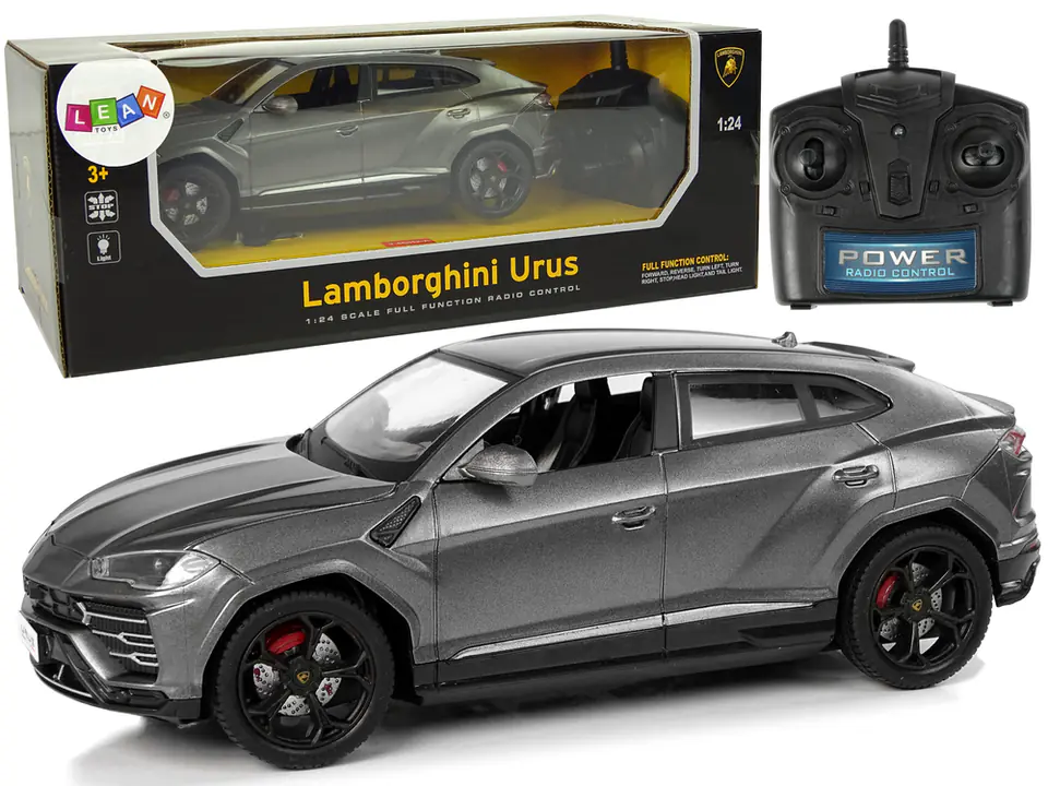 ⁨Auto R/C 1:24 Lamborghini Urus Czarny 2.4 G Światła⁩ w sklepie Wasserman.eu