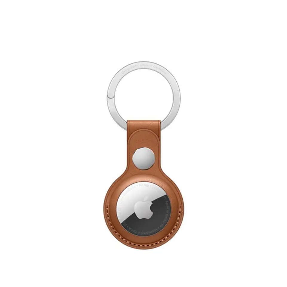 AirTag Leather Key Ring Saddle Brown at Wasserman.eu