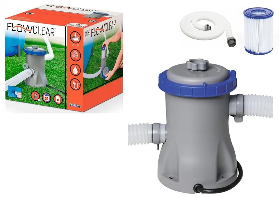 ⁨Bestway 58381 Flowclear 1249L Pool Filter Pump⁩ at Wasserman.eu