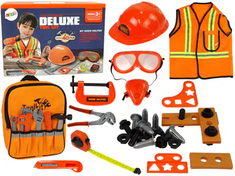 ⁨DIY Kit Backpack Helmet Tools Orange Glasses⁩ at Wasserman.eu