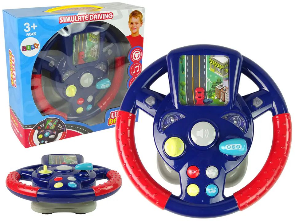 ⁨Kids Steering Wheel Driving Simulator Sound Effects Light⁩ at Wasserman.eu