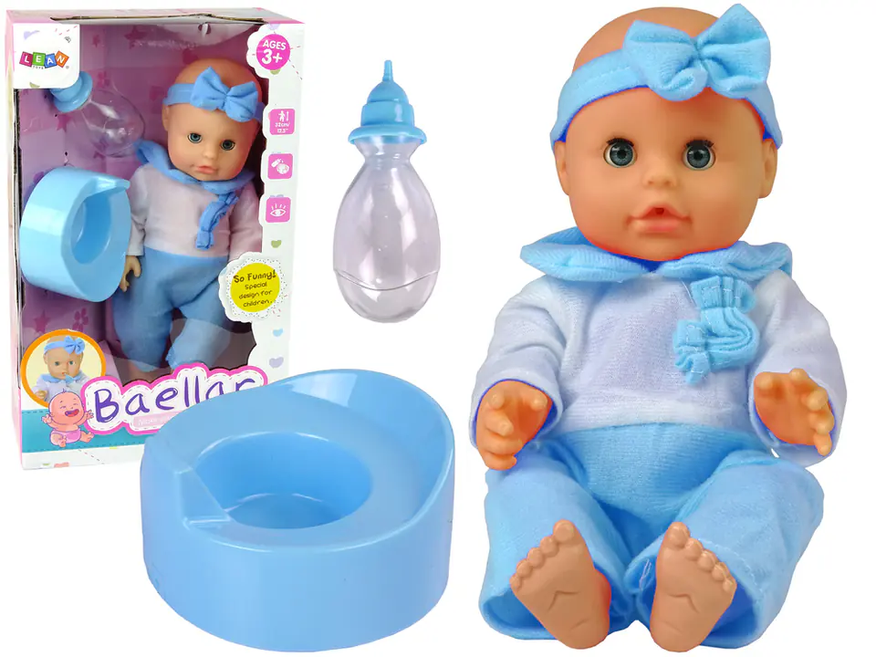 ⁨Doll Pajamas 30 cm Blue Bottle Potty Drinks⁩ at Wasserman.eu