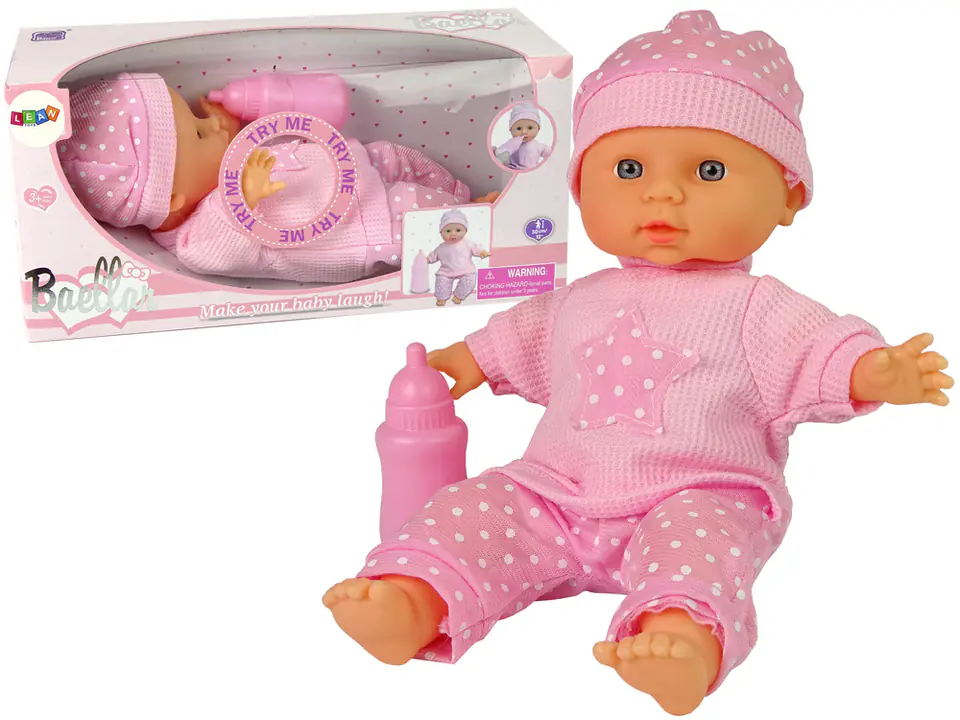 ⁨Doll Baby Cute Bobas Pink Bottle Sounds⁩ at Wasserman.eu