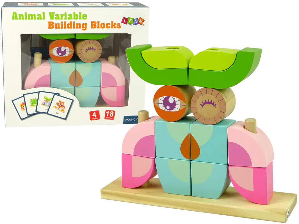 ⁨Creative Wooden Blocks Spatial Owl 3D Puzzle⁩ at Wasserman.eu