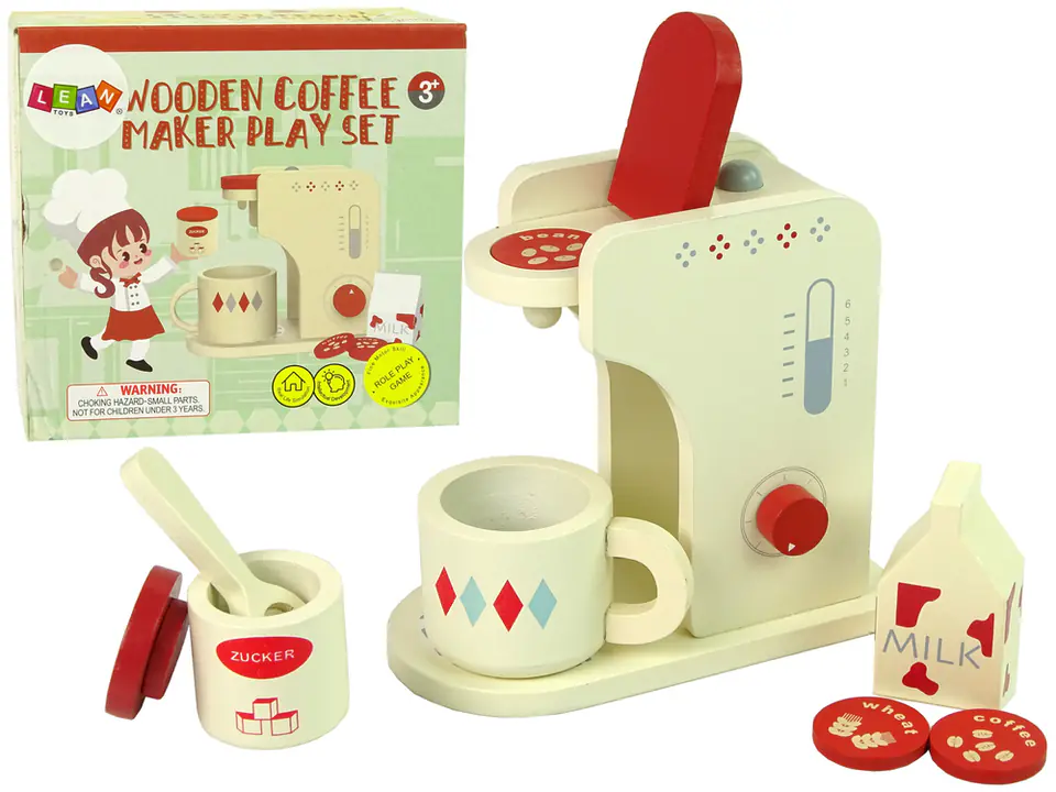 ⁨Wooden Coffee Maker Accessories Kitchen Children⁩ at Wasserman.eu