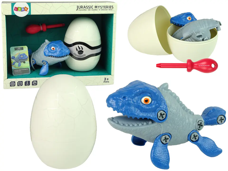 ⁨Dinosaur Mosasaur Egg Set DIY Screwdriver Blue⁩ at Wasserman.eu