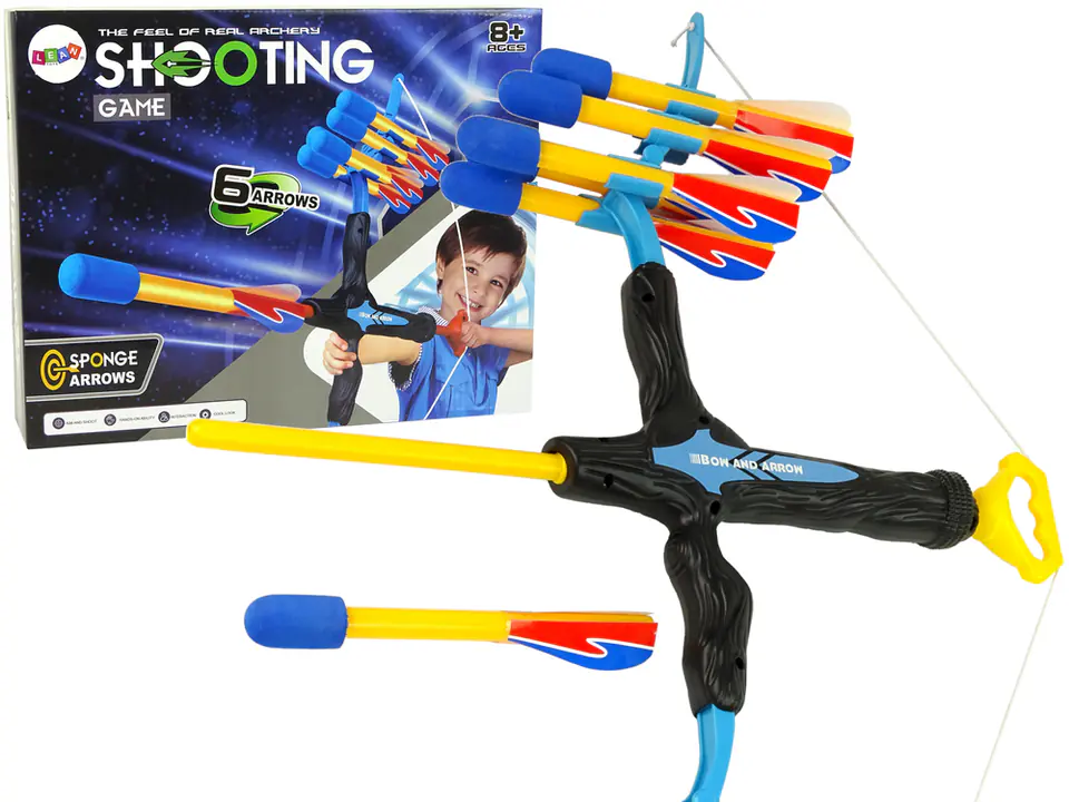 ⁨Sports Bow Long Range 6 Shots for Kids Blue & Black⁩ at Wasserman.eu