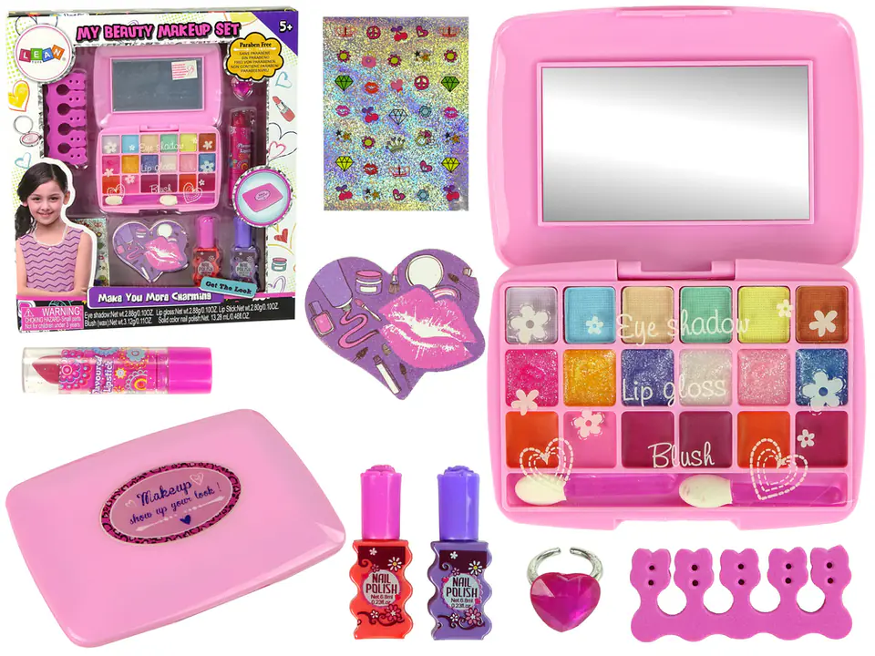 Beauty Set Pink Palette Lidschatten Lipgloss im Wasserman.eu