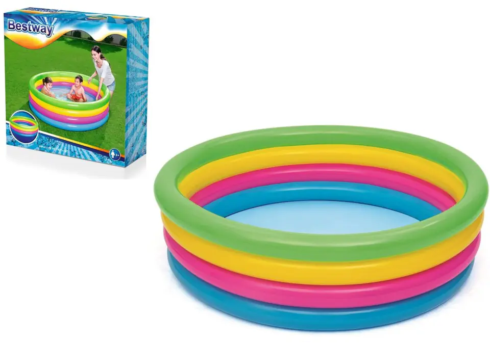 ⁨Bestway 51117 INFLATABLE POOL FOUR COLORS 157x46⁩ at Wasserman.eu
