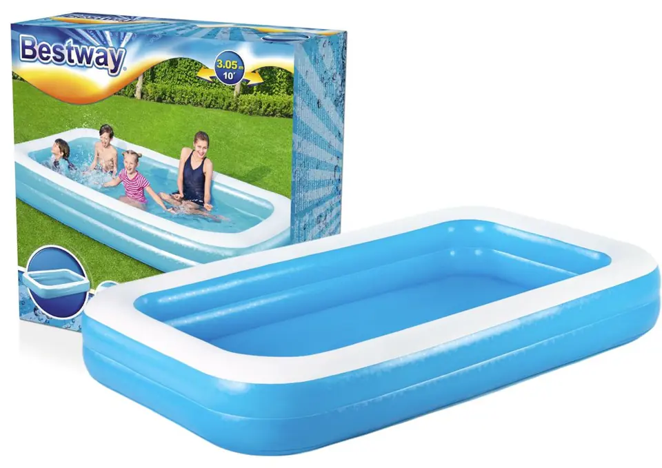 ⁨Inflatable pool 305 x 183 x 46 cm Bestway 54150⁩ at Wasserman.eu