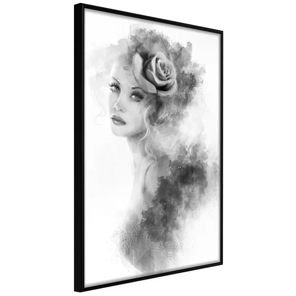 ⁨Poster - Mystery Lady (size 20x30, finish Frame black)⁩ at Wasserman.eu