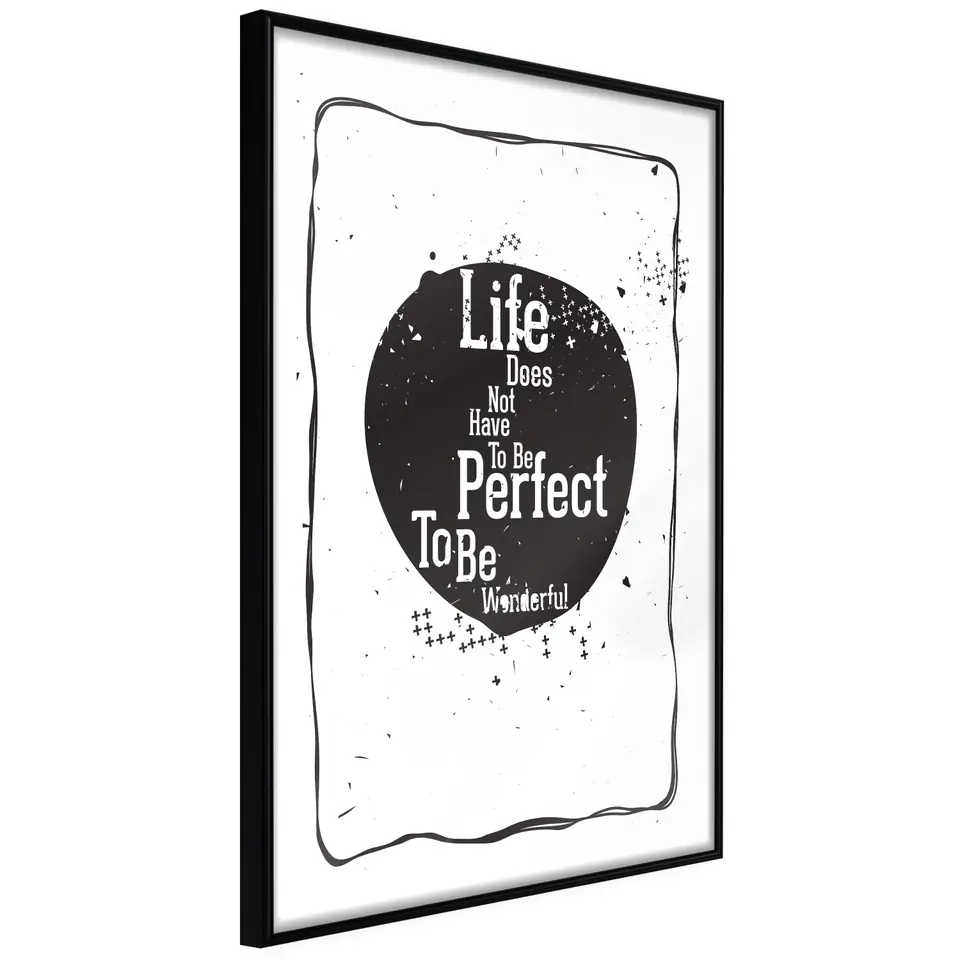 ⁨Poster - Life (size 40x60, finish Frame black)⁩ at Wasserman.eu