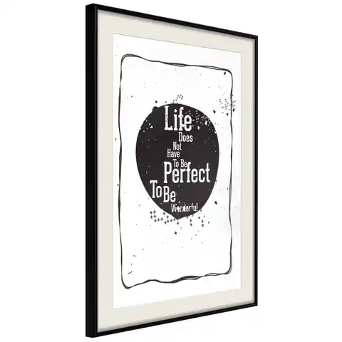 ⁨Plakat - Life does not have to be perfect to be wonderful [Poster]⁩ w sklepie Wasserman.eu