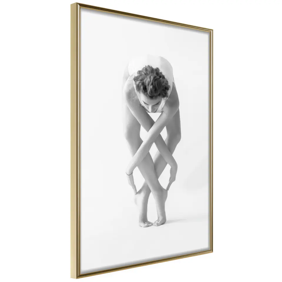 ⁨Poster - Entwined body (size 40x60, finish Gold frame)⁩ at Wasserman.eu
