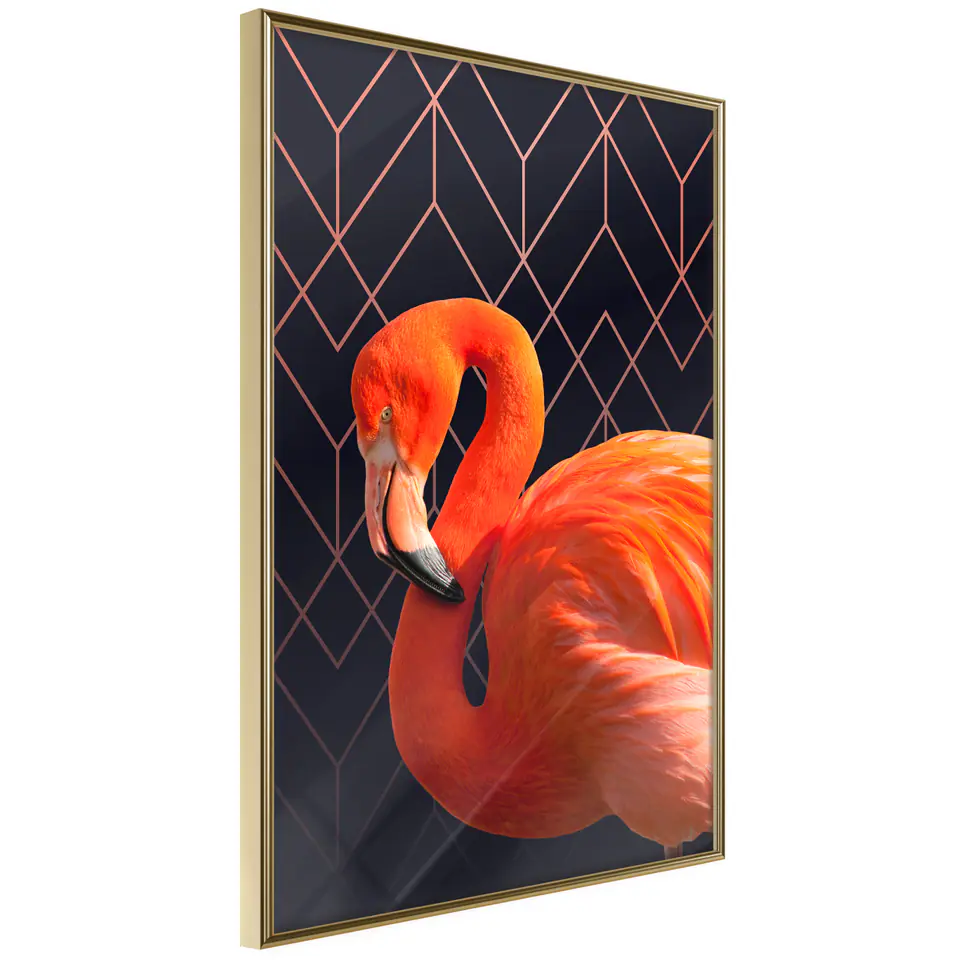 ⁨Plakat - Flaming solo [Poster] (rozmiar 20x30, wykończenie Rama złota)⁩ w sklepie Wasserman.eu