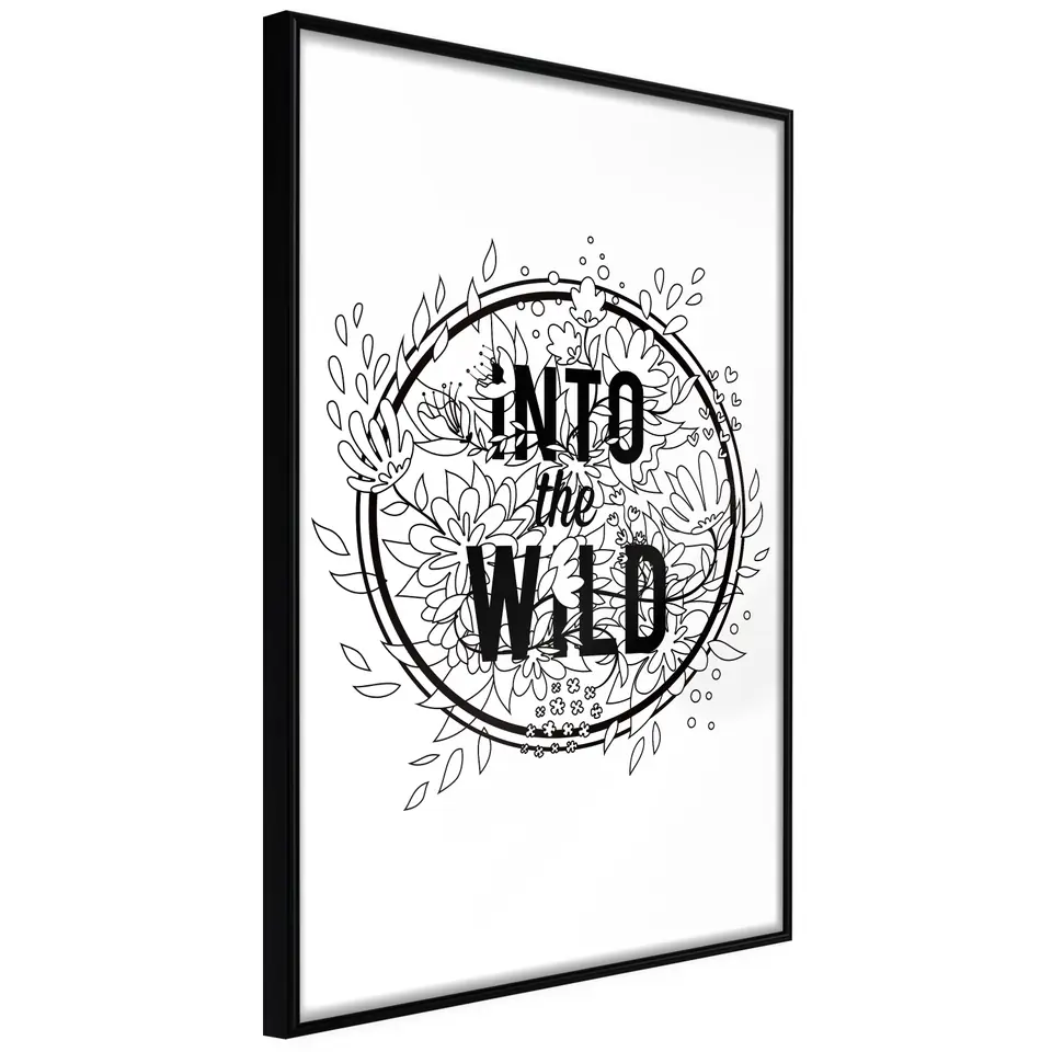 ⁨Poster - Connect with nature (size 20x30, finish Frame black)⁩ at Wasserman.eu