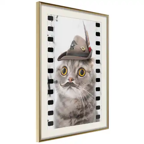 ⁨Plakat - Kot w kapeluszu [Poster]⁩ w sklepie Wasserman.eu