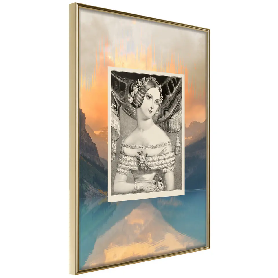 ⁨Poster - Beauty from centuries ago (size 20x30, finish Gold frame)⁩ at Wasserman.eu