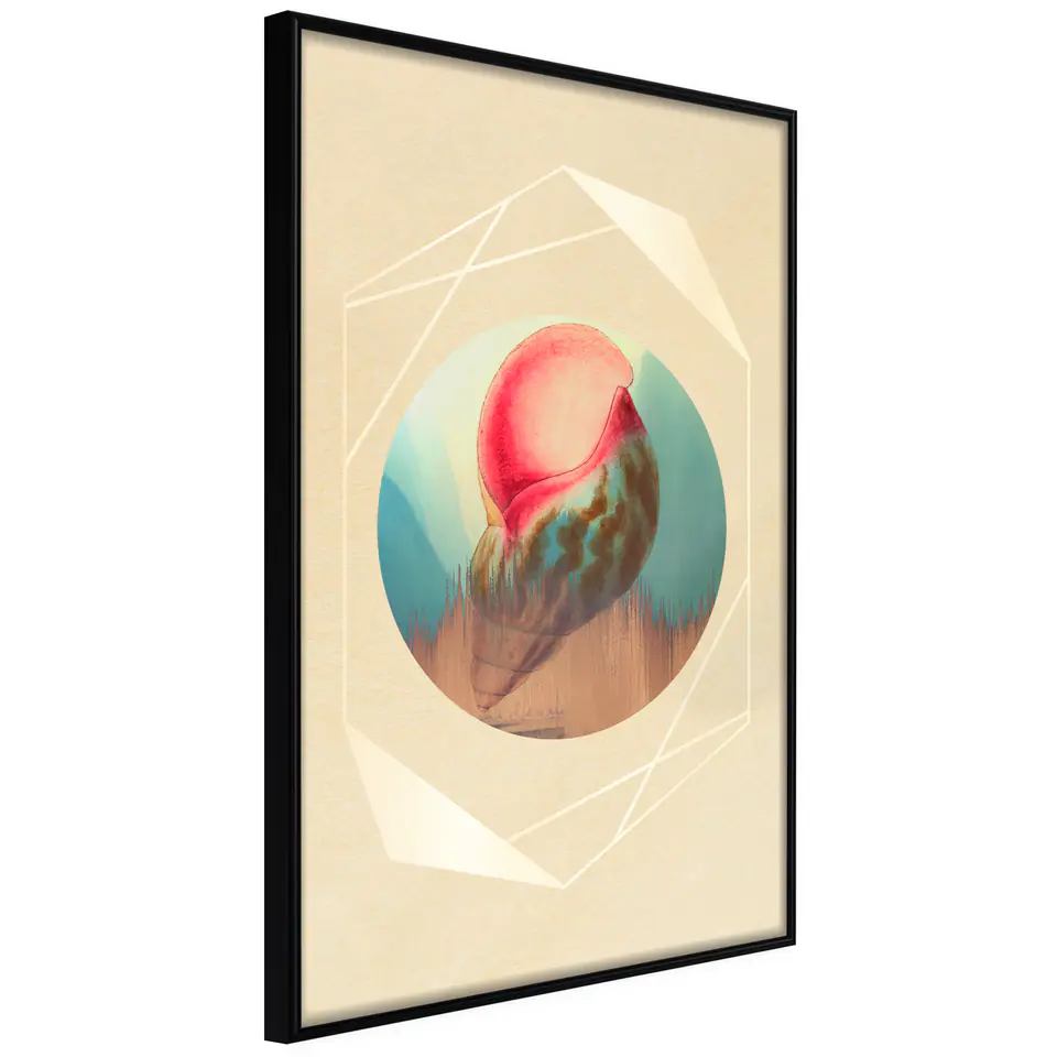 ⁨Poster - The Sound of the Sea (size 20x30, finish Frame black)⁩ at Wasserman.eu