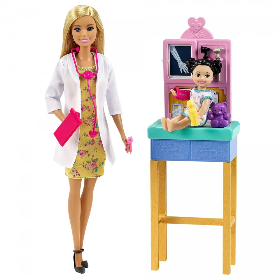 ⁨Lalka Barbie Kariera zestaw Pediatra⁩ w sklepie Wasserman.eu