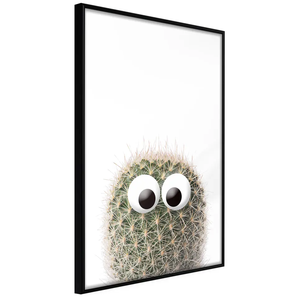 ⁨Poster - Funny Cactus II (size 20x30, finish Frame black)⁩ at Wasserman.eu