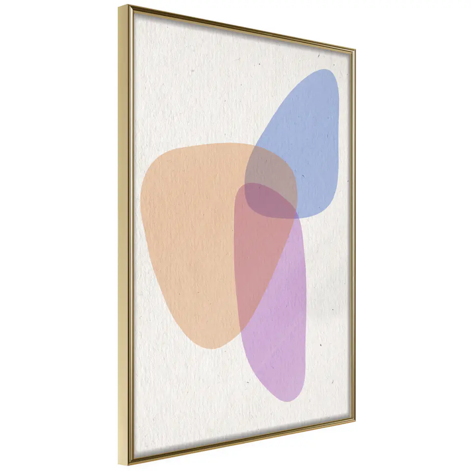 ⁨Poster - Pastel collection II (size 20x30, finish Gold frame)⁩ at Wasserman.eu