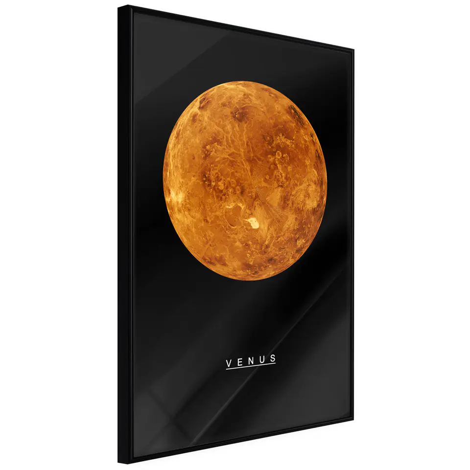 ⁨Poster - Solar System: Venus (size 20x30, finish Frame black)⁩ at Wasserman.eu