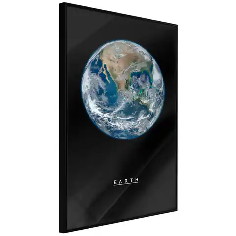 ⁨Poster - Solar System: Earth (size 40x60, finish Frame black)⁩ at Wasserman.eu