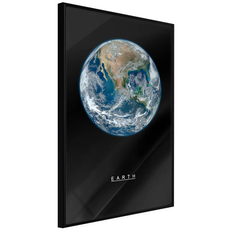 ⁨Poster - Solar System: Earth (size 20x30, finish Frame black)⁩ at Wasserman.eu