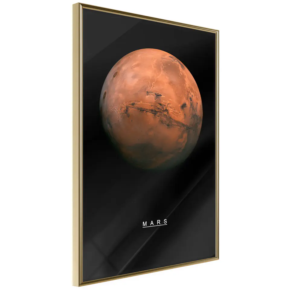 ⁨Poster - Solar System: Mars (size 20x30, Gold frame finish)⁩ at Wasserman.eu