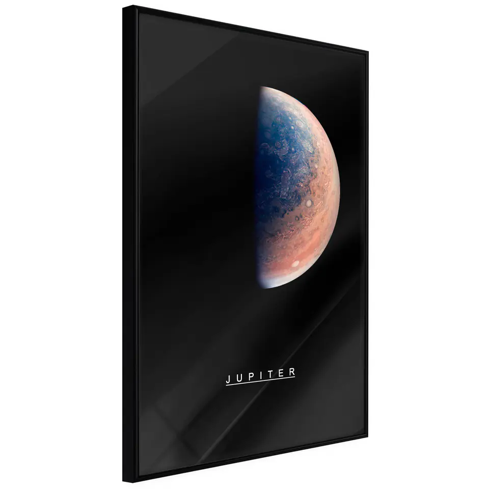 ⁨Poster - Solar System: Jupiter (size 20x30, finish Frame black)⁩ at Wasserman.eu