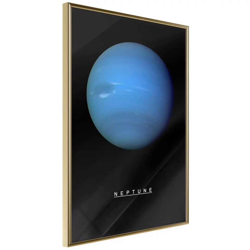 ⁨Poster - Solar System: Neptune (size 40x60, finish Gold frame)⁩ at Wasserman.eu