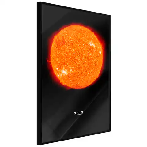 ⁨Plakat - Słońce [Poster] (rozmiar 30x45, wykończenie Rama czarna)⁩ w sklepie Wasserman.eu