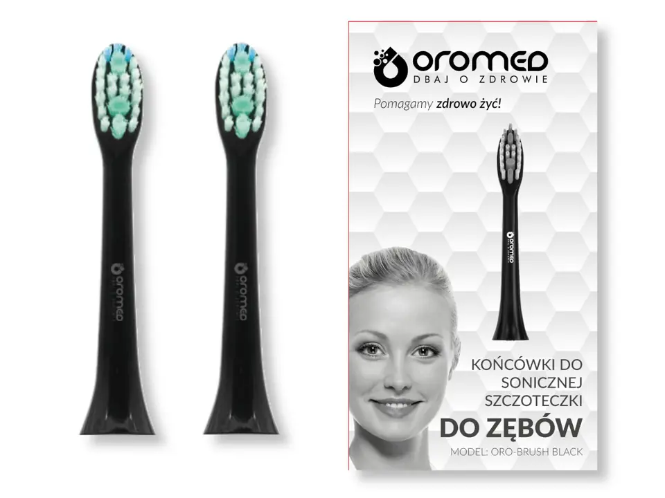 Sonic toothbrush tip ORO-BRUSH BLACK at Wasserman.eu
