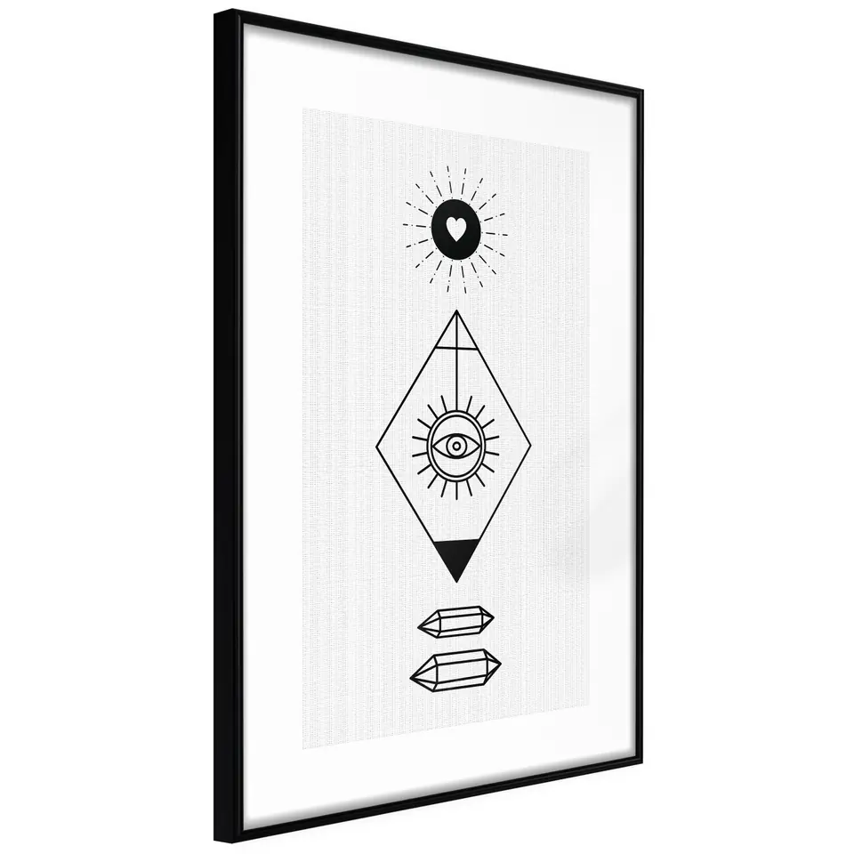 ⁨Poster - Intuition (size 20x30, finish Frame black)⁩ at Wasserman.eu