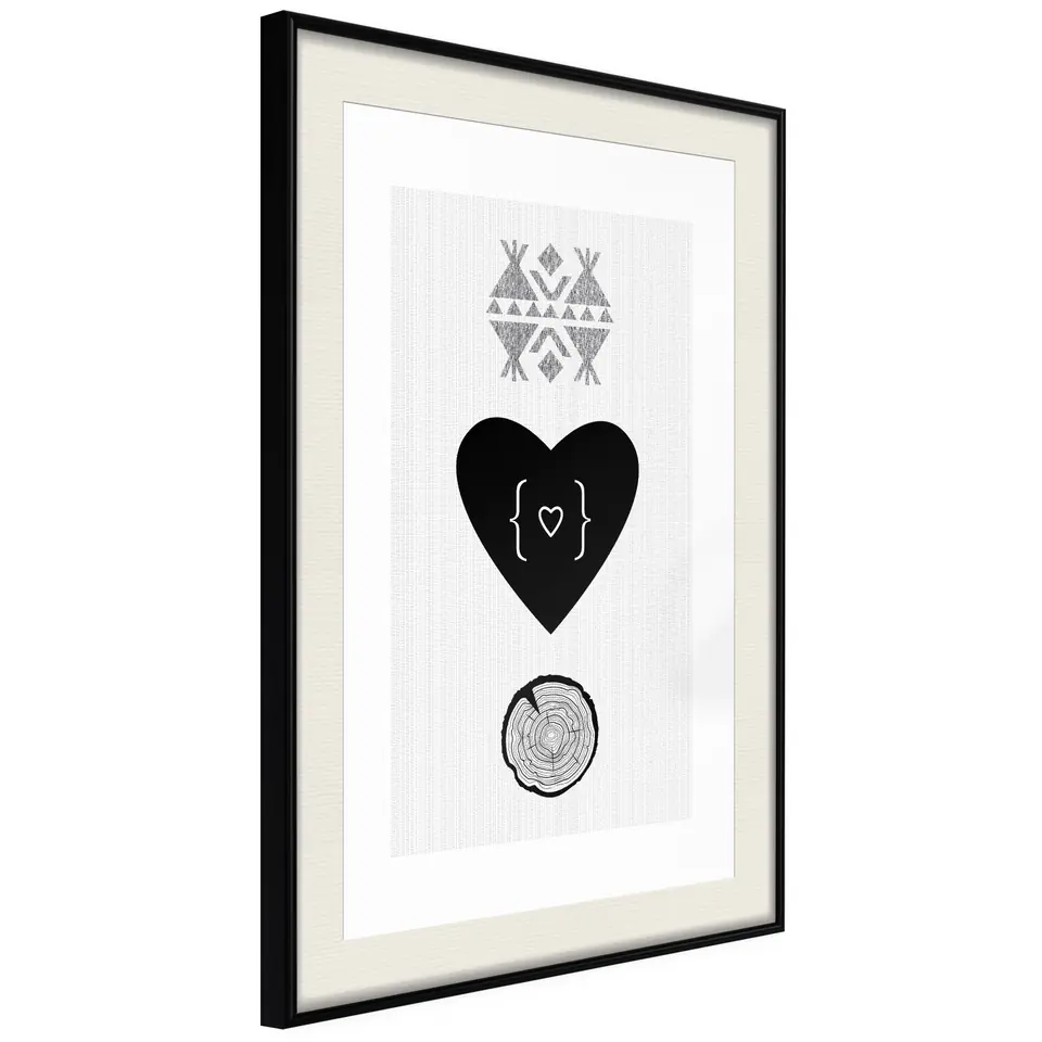 ⁨Poster - Unity (size 20x30, finish Black frame with passe-partout)⁩ at Wasserman.eu