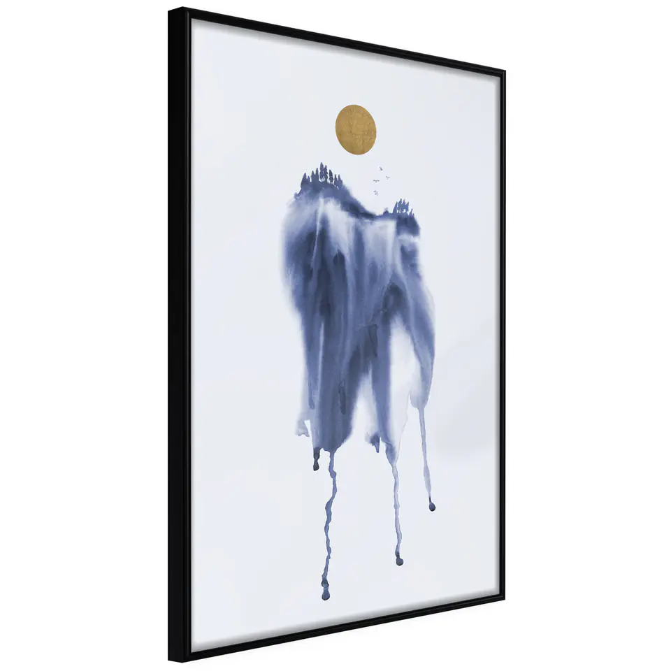 ⁨Poster - Waterfall of color (size 40x60, finish Frame black)⁩ at Wasserman.eu