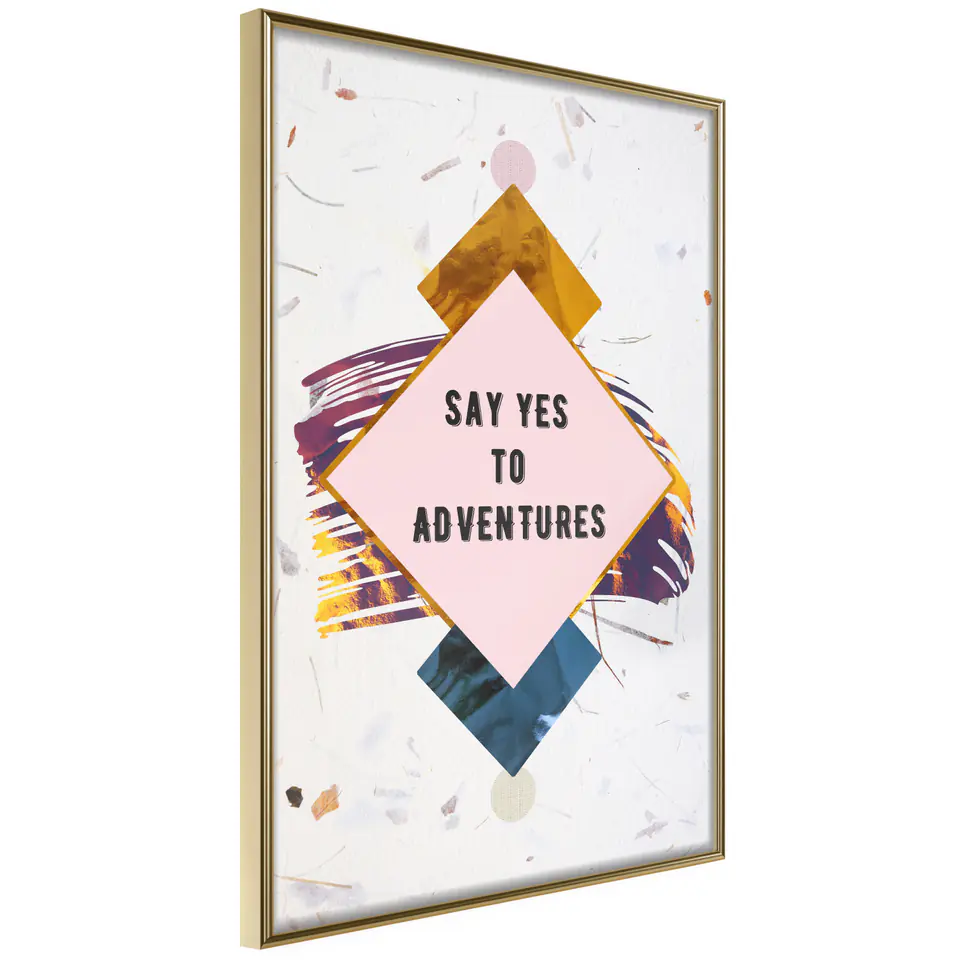 ⁨Poster - Ahoy adventure! (size 20x30, gold frame finish)⁩ at Wasserman.eu