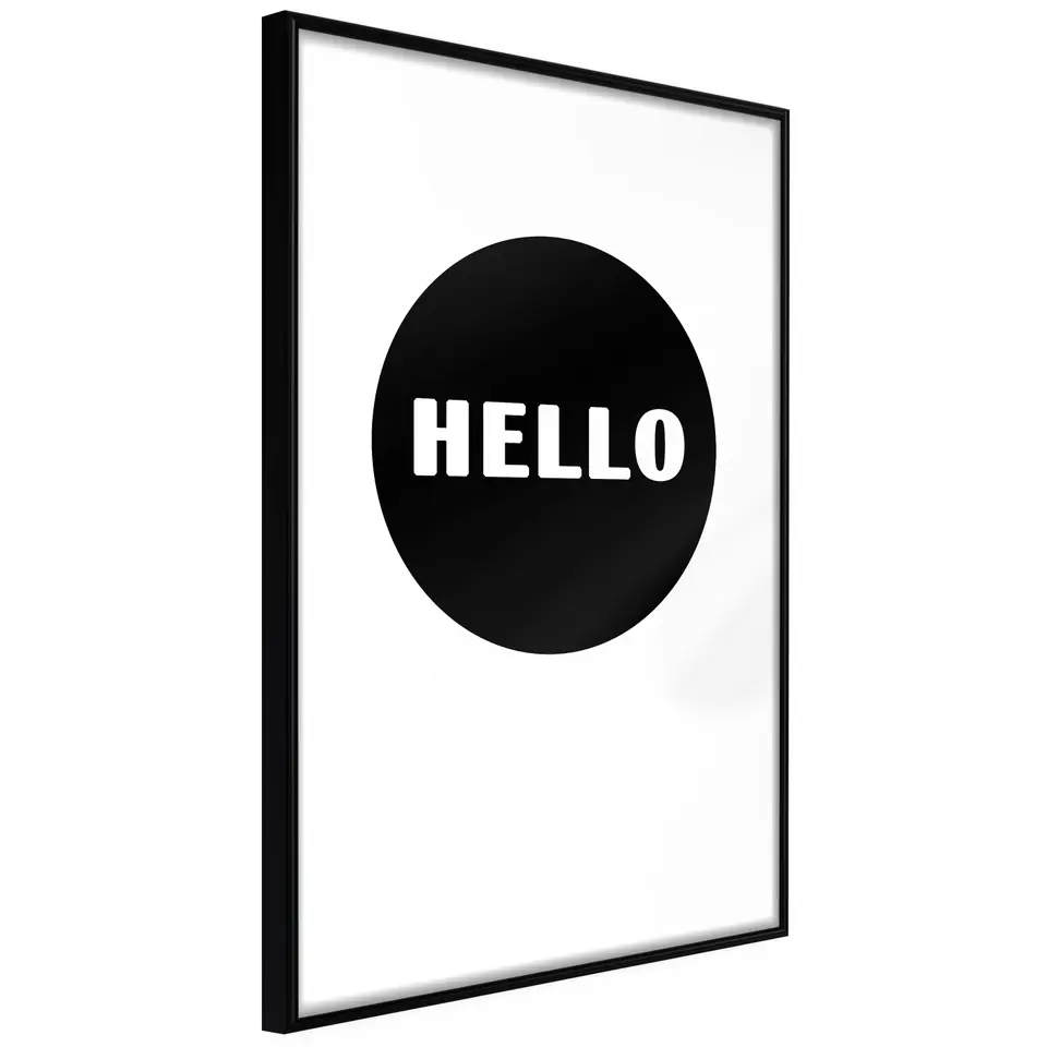 ⁨Poster - Welcome (size 20x30, finish Frame black)⁩ at Wasserman.eu