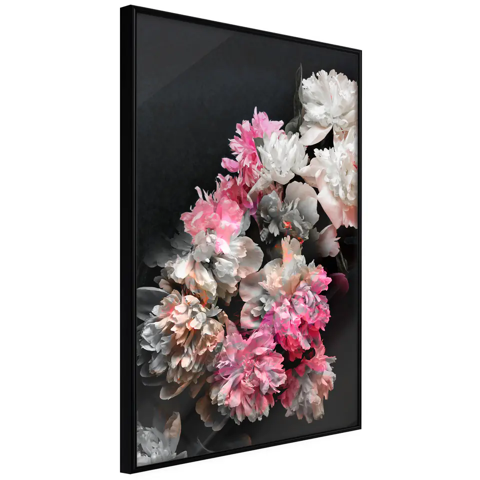 ⁨Poster - Poetry of flowers (size 20x30, finish Frame black)⁩ at Wasserman.eu