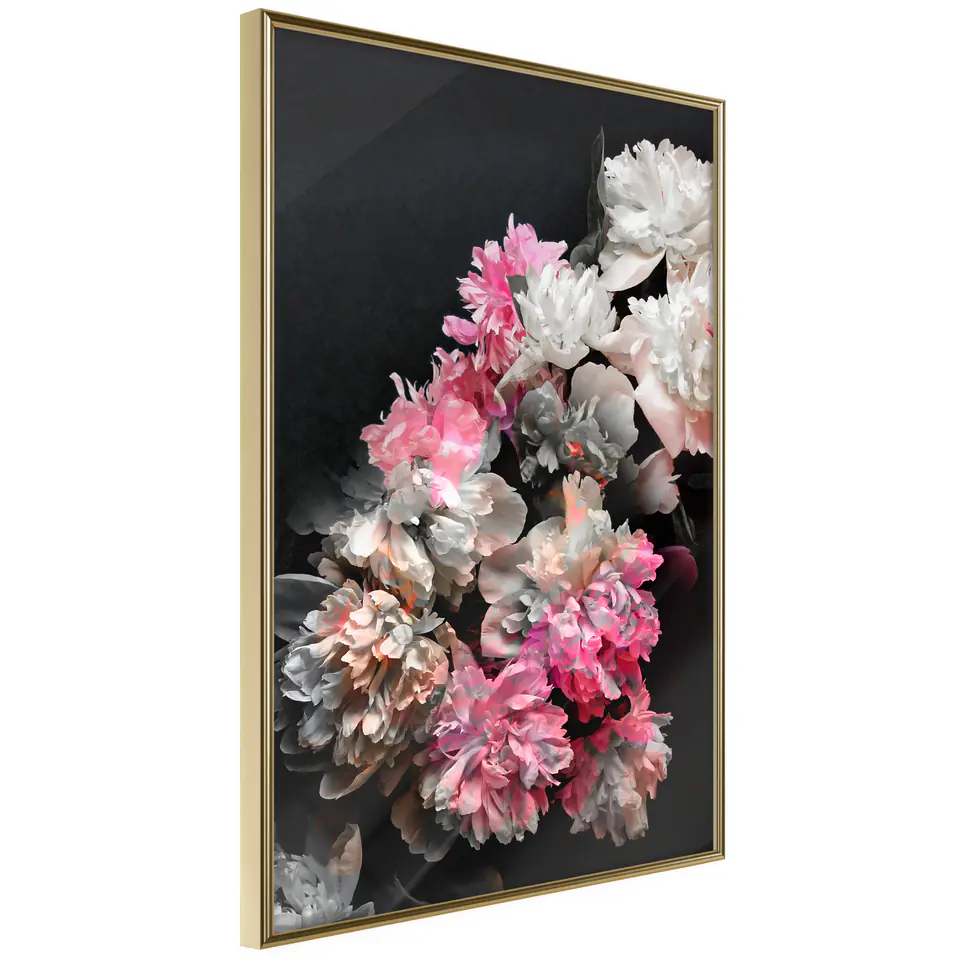 ⁨Poster - Poetry of flowers (size 20x30, finish Gold frame)⁩ at Wasserman.eu