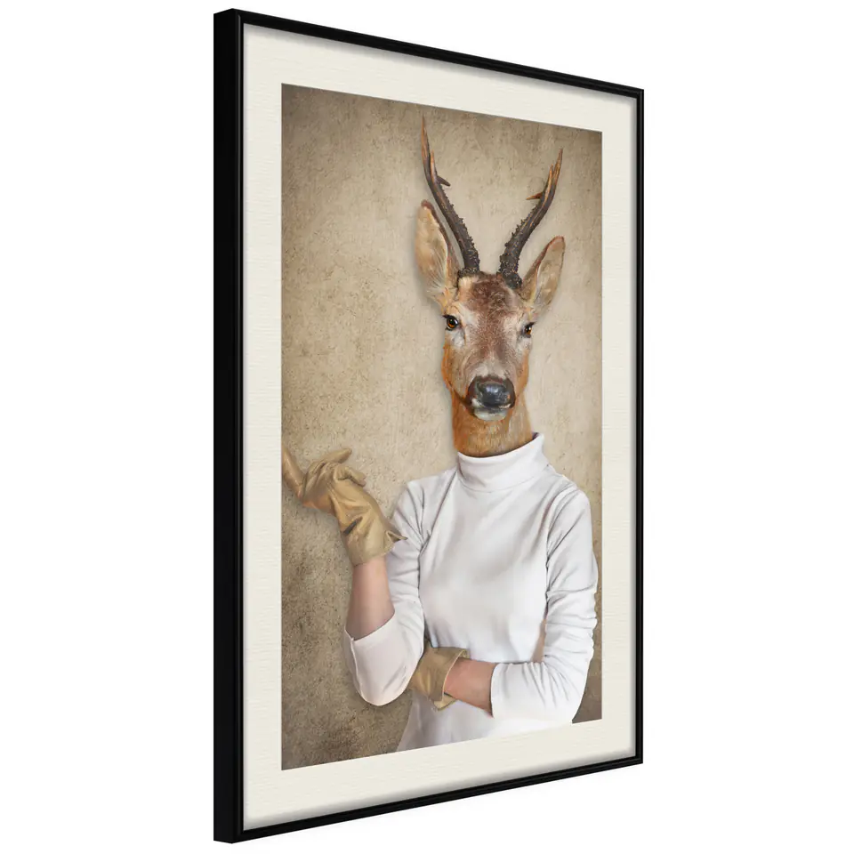 ⁨Plakat - Pani domu [Poster] (rozmiar 20x30, wykończenie Rama czarna z passe-partout)⁩ w sklepie Wasserman.eu