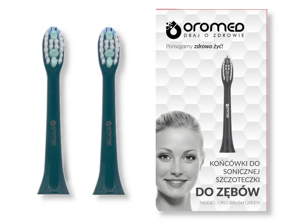 ⁨Sonic toothbrush tip ORO-BRUSH GREEN⁩ at Wasserman.eu