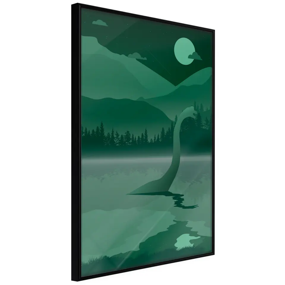 ⁨Plakat - Loch Ness [Poster] (rozmiar 20x30, wykończenie Rama czarna)⁩ w sklepie Wasserman.eu