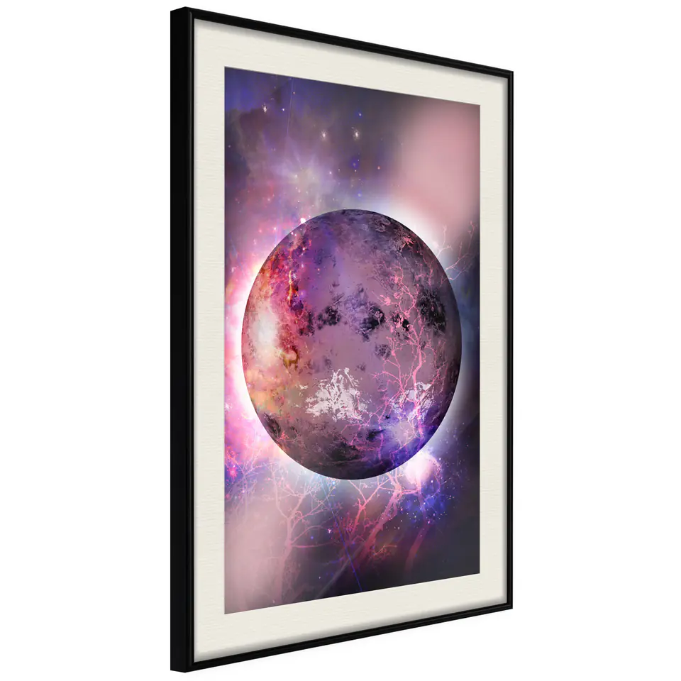 ⁨Poster - Mysterious celestial body (size 20x30, finish Black frame with passe-partout)⁩ at Wasserman.eu