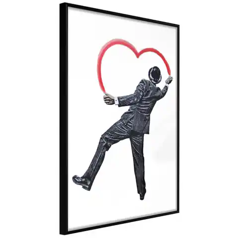 ⁨Poster - Vandal Heart (size 20x30, finish Frame black)⁩ at Wasserman.eu