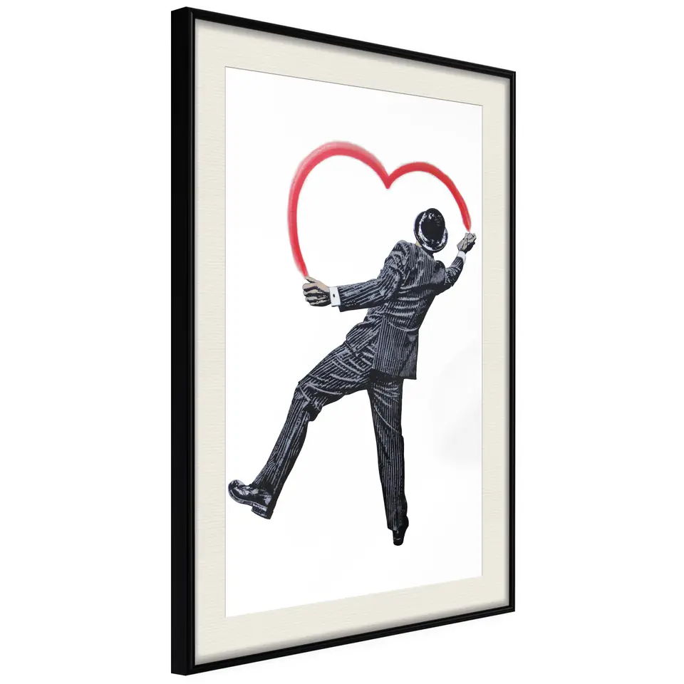 ⁨Poster - Vandal Heart (size 20x30, finish Black frame with passe-partout)⁩ at Wasserman.eu