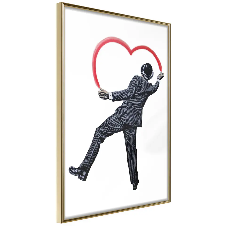 ⁨Poster - Vandal Heart (size 20x30, finish Frame gold)⁩ at Wasserman.eu