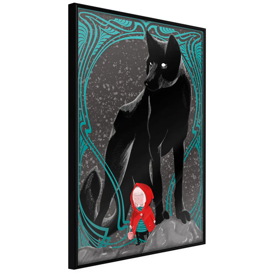 ⁨Poster - Bad Wolf (size 20x30, finish Frame black)⁩ at Wasserman.eu